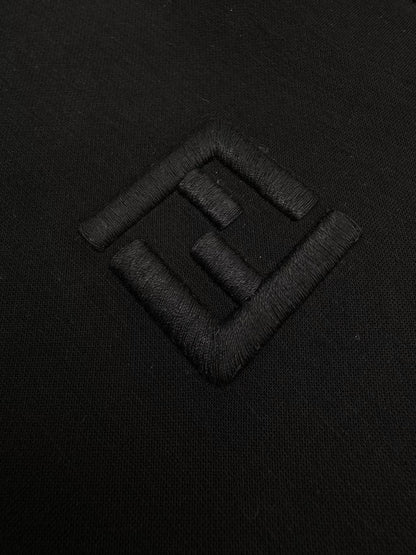 Fendi FF Embroidered Hooded Sweatshirt