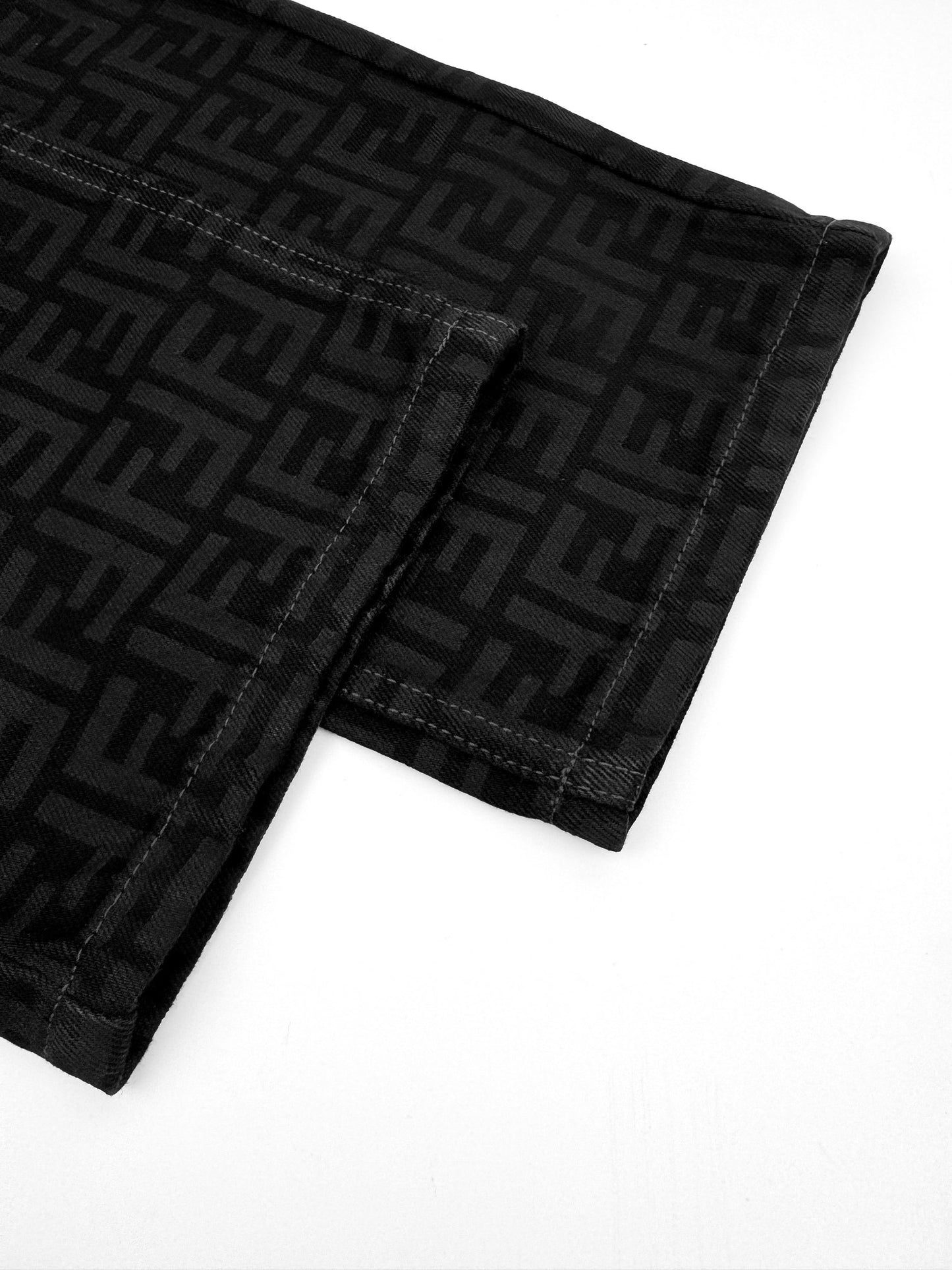 Fendi All-Over FF Monogram Denim Jeans
