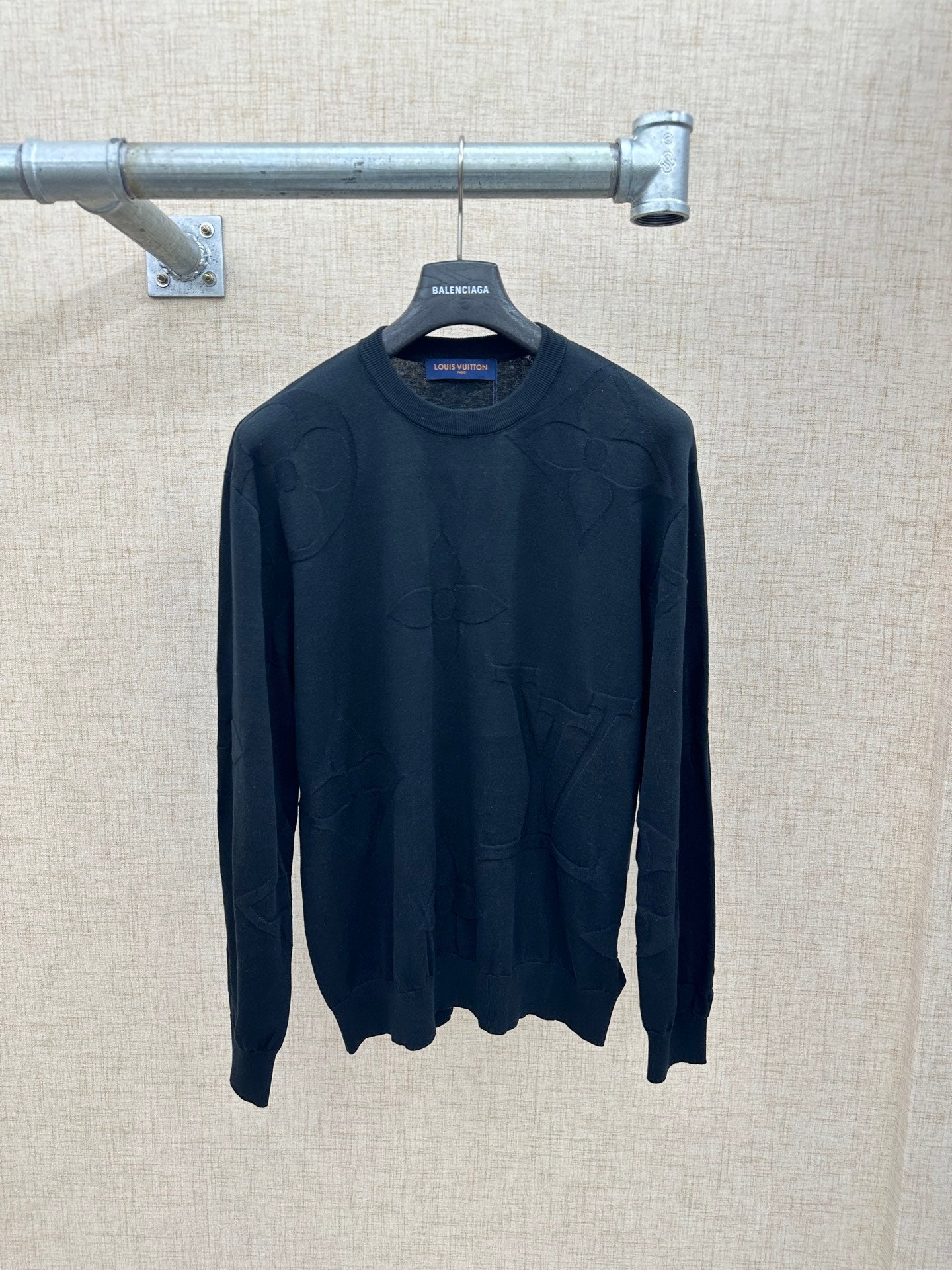 Louis Vuitton MONOGRAM Embossed Crewneck Sweater – 25FW