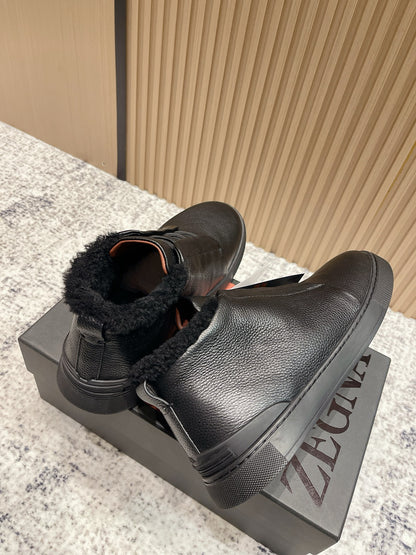 Zegna Triple Stitch High-Top Casual Shoes – 2025SS