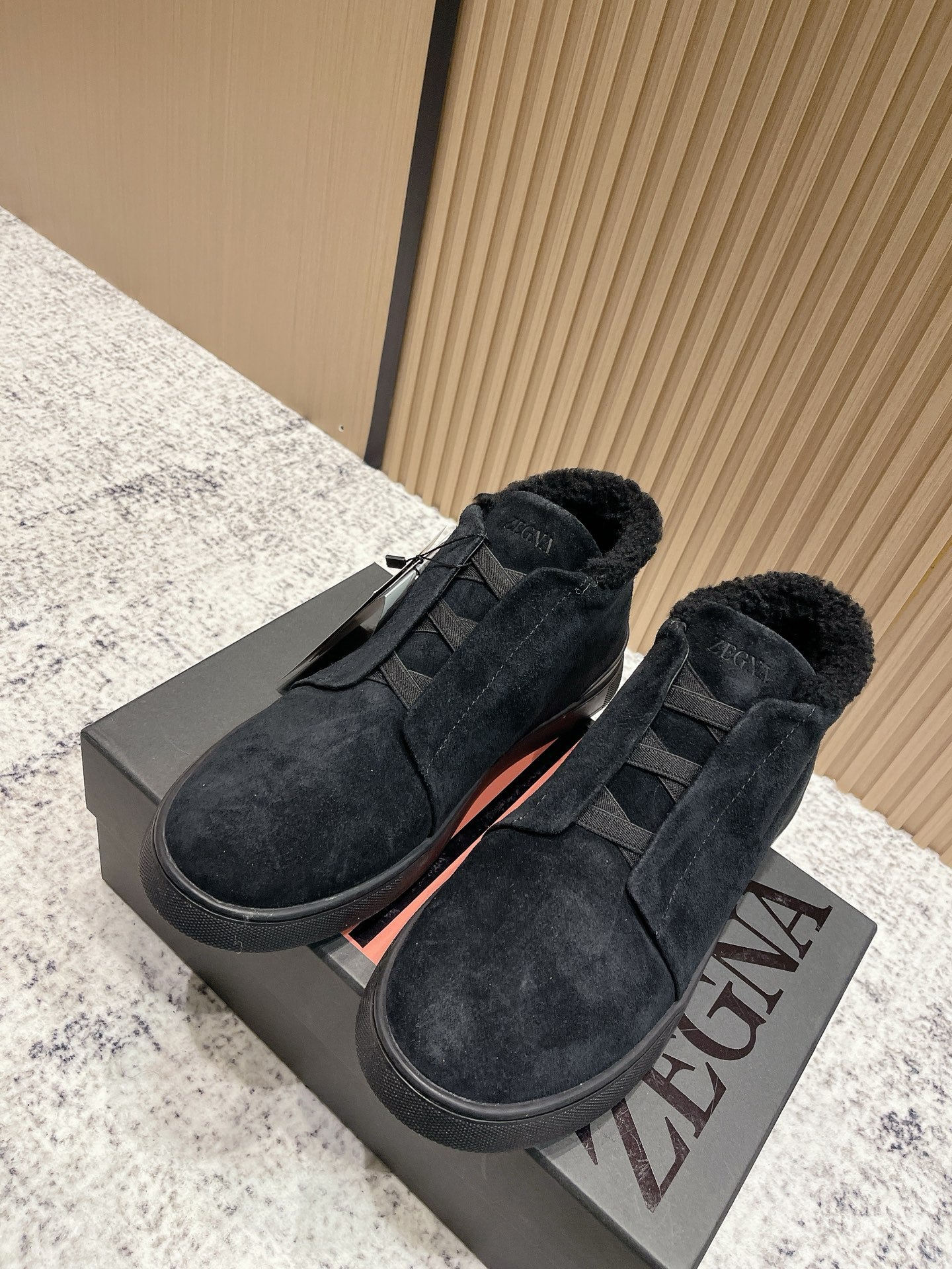 Zegna Triple Stitch High-Top Casual Shoes – 2025SS