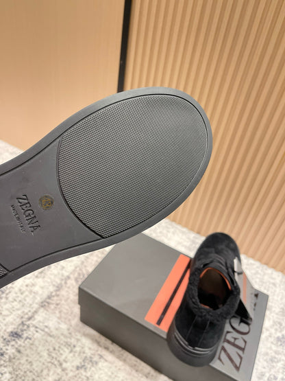 Zegna Triple Stitch High-Top Casual Shoes – 2025SS