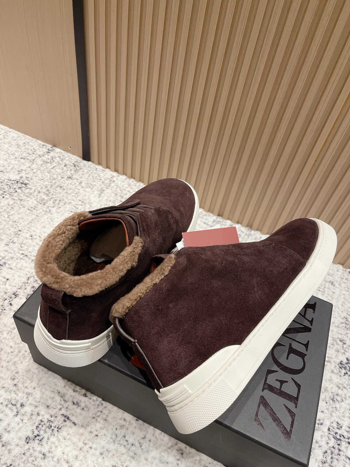 Zegna Triple Stitch High-Top Casual Shoes – 2025SS