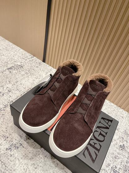 Zegna Triple Stitch High-Top Casual Shoes – 2025SS