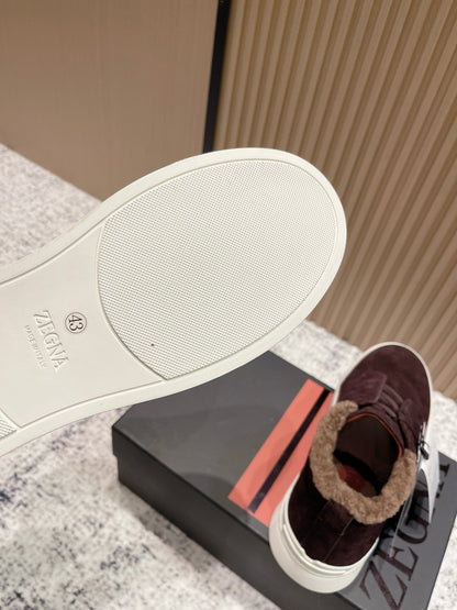 Zegna Triple Stitch High-Top Casual Shoes – 2025SS