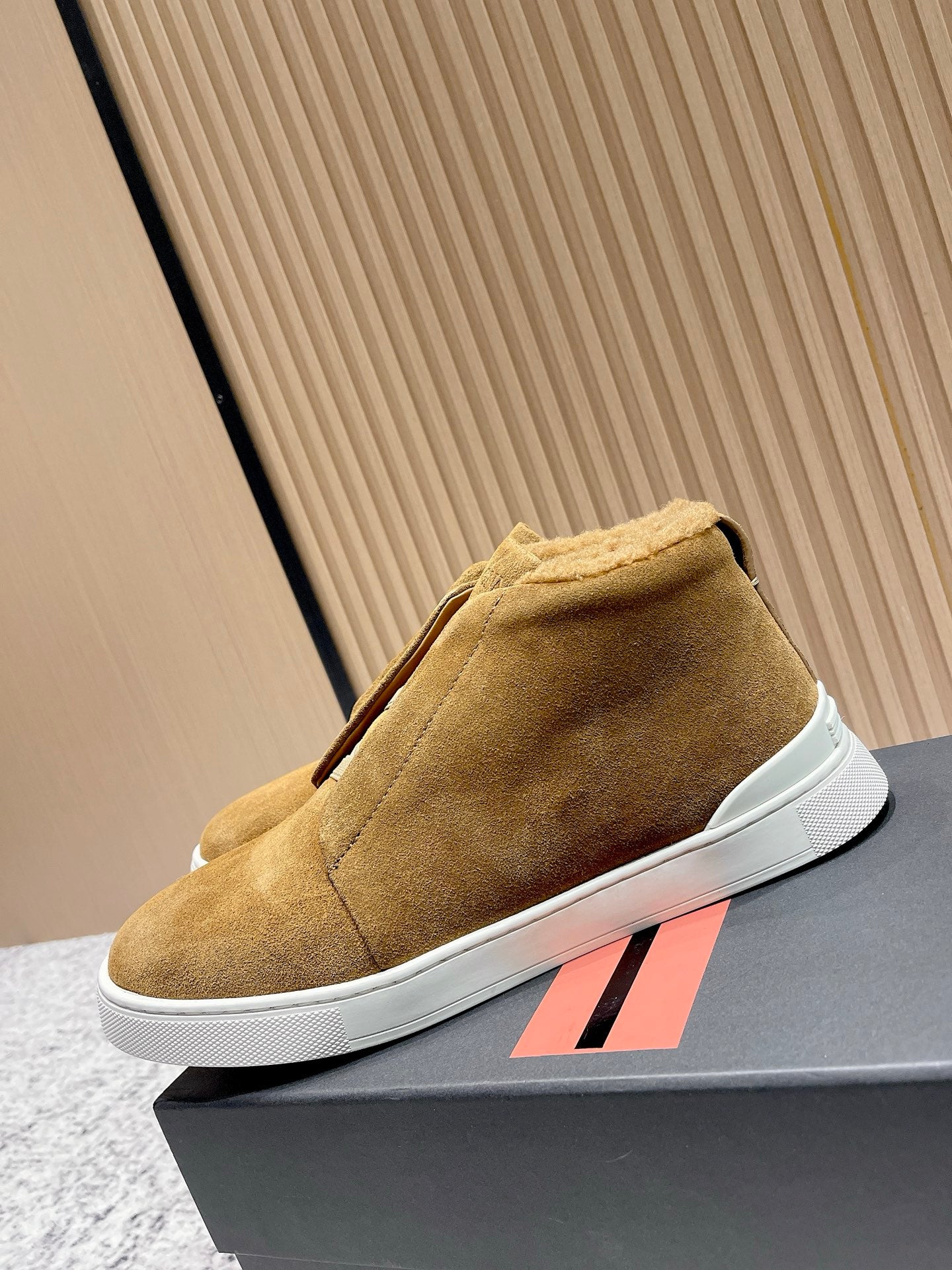 Zegna Triple Stitch High-Top Casual Shoes – 2025SS