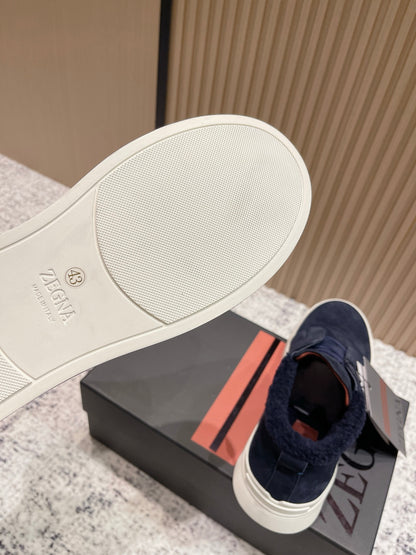 Zegna Triple Stitch High-Top Casual Shoes – 2025SS