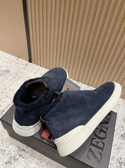 Zegna Triple Stitch High-Top Casual Shoes – 2025SS