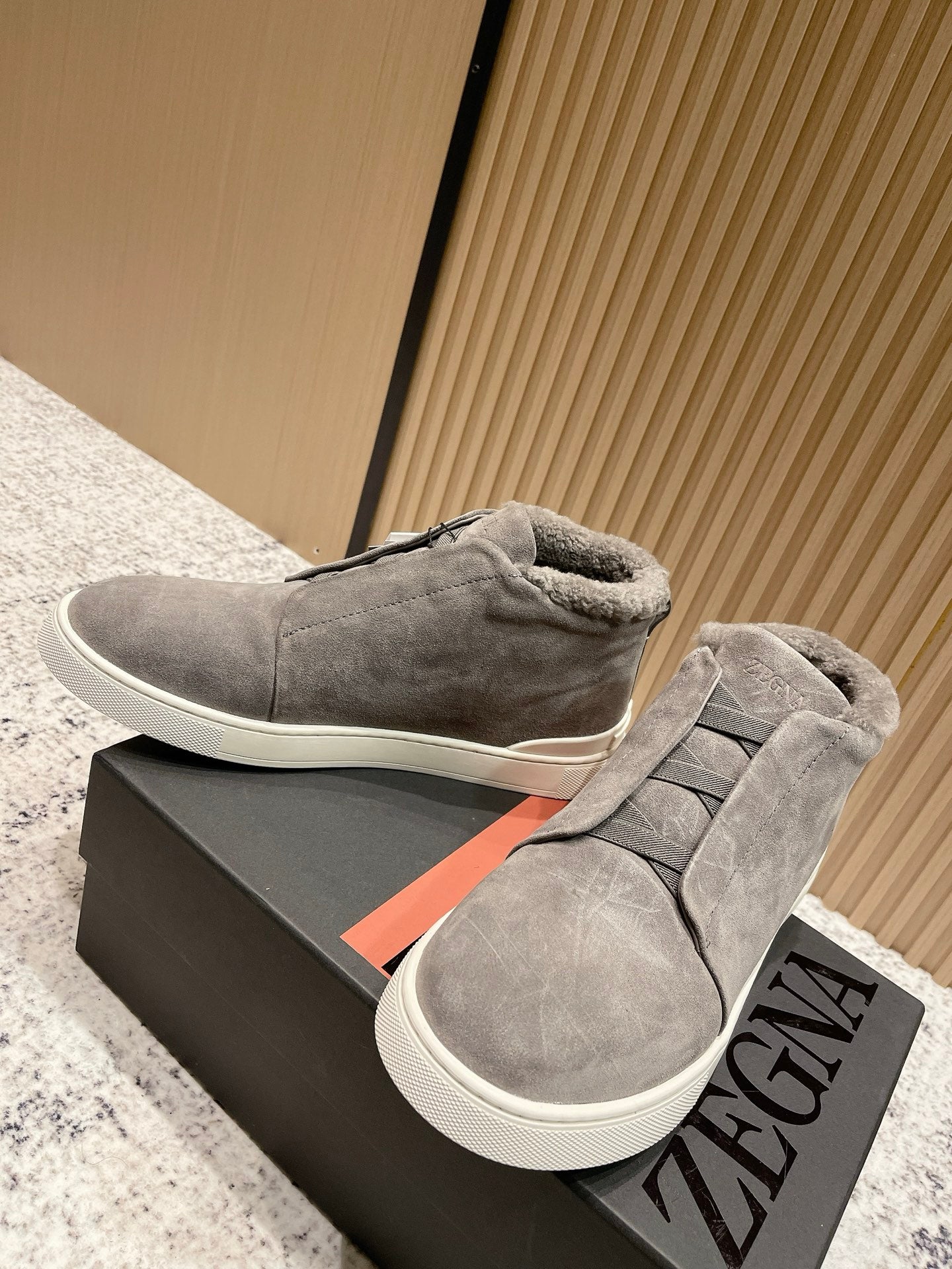 Zegna Triple Stitch High-Top Casual Shoes – 2025SS