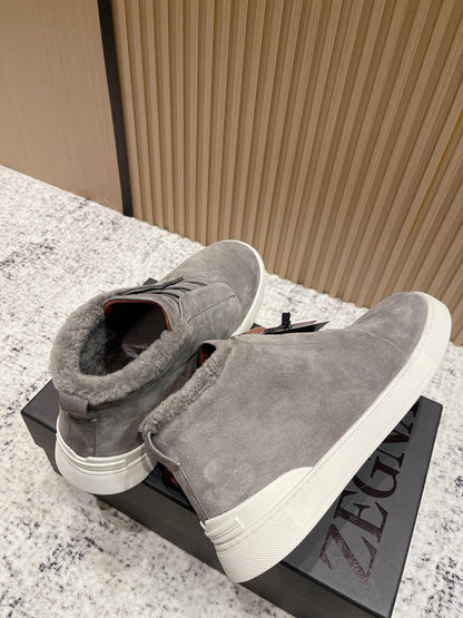 Zegna Triple Stitch High-Top Casual Shoes – 2025SS