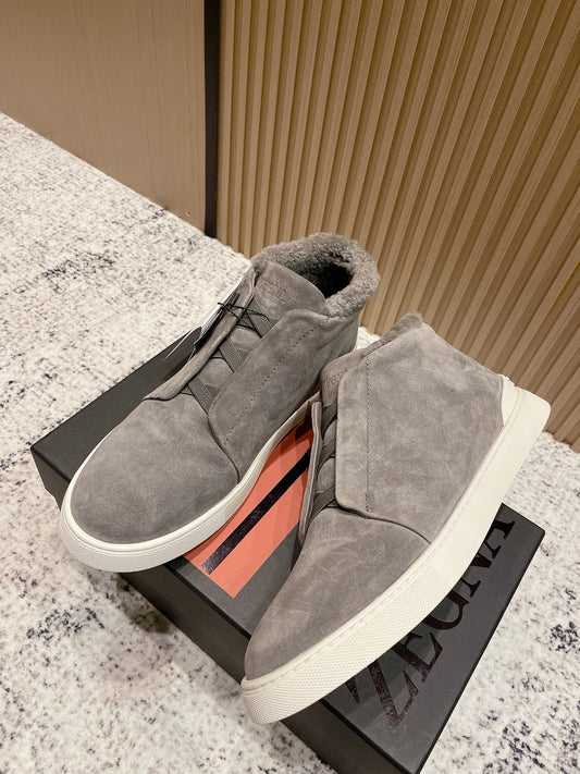 Zegna Triple Stitch High-Top Casual Shoes – 2025SS