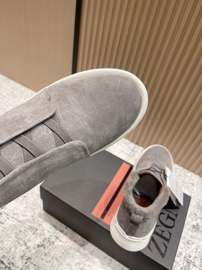 Zegna Triple Stitch High-Top Casual Shoes – 2025SS