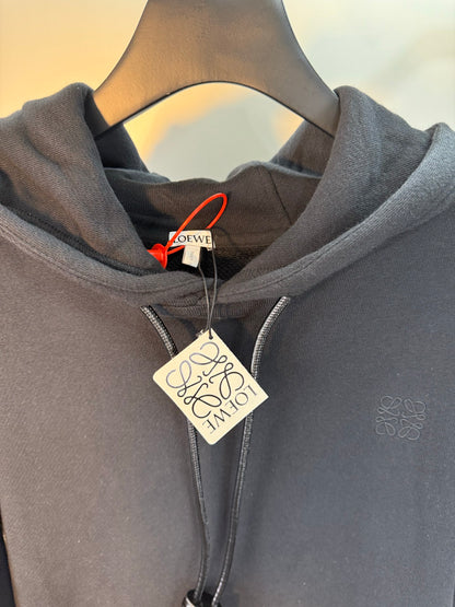 Loewe Anagram Leather Embroidered Hooded Sweatshirt – 25FW