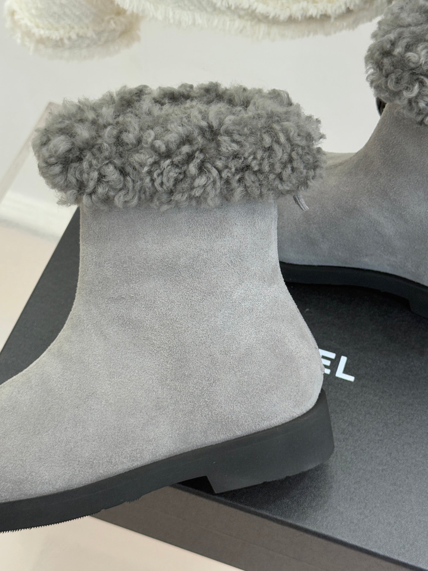 Chanel 25K Double C Fur Snow Boots