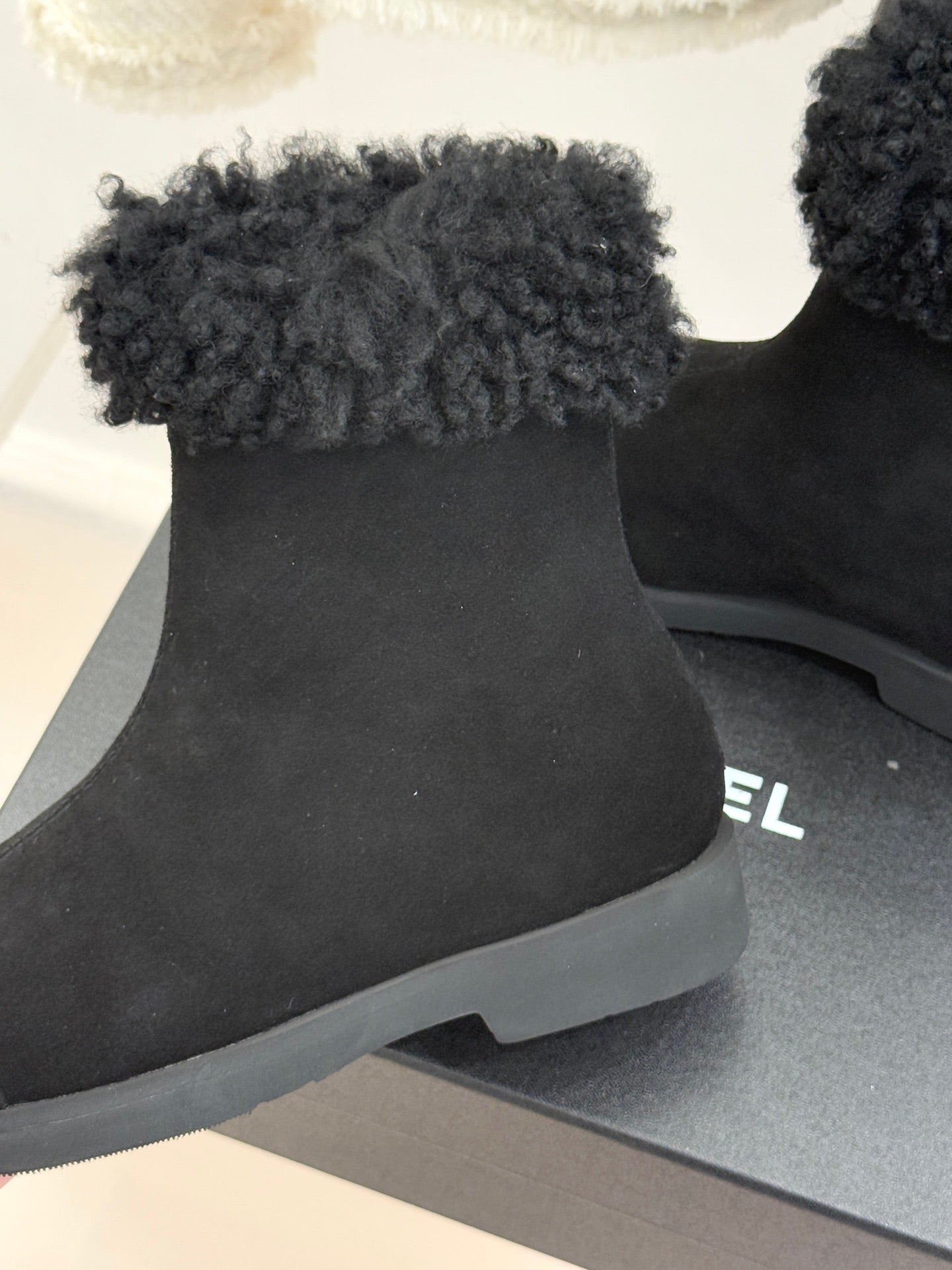 Chanel 25K Double C Fur Snow Boots