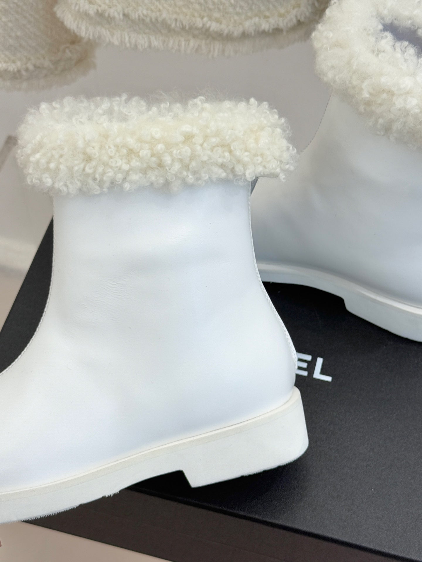 Chanel 25K Double C Fur Snow Boots