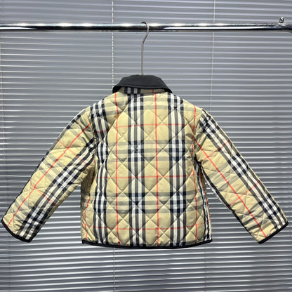 Burberry Classic Plaid Quilted Jacket – Kids Collection – 25FW