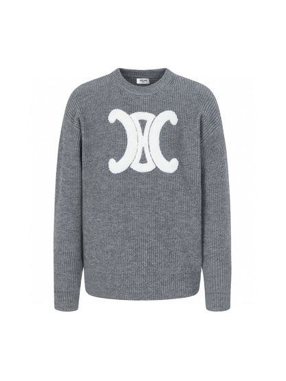 Celine Arc de Triomphe Logo Wool Sweater – 25FW