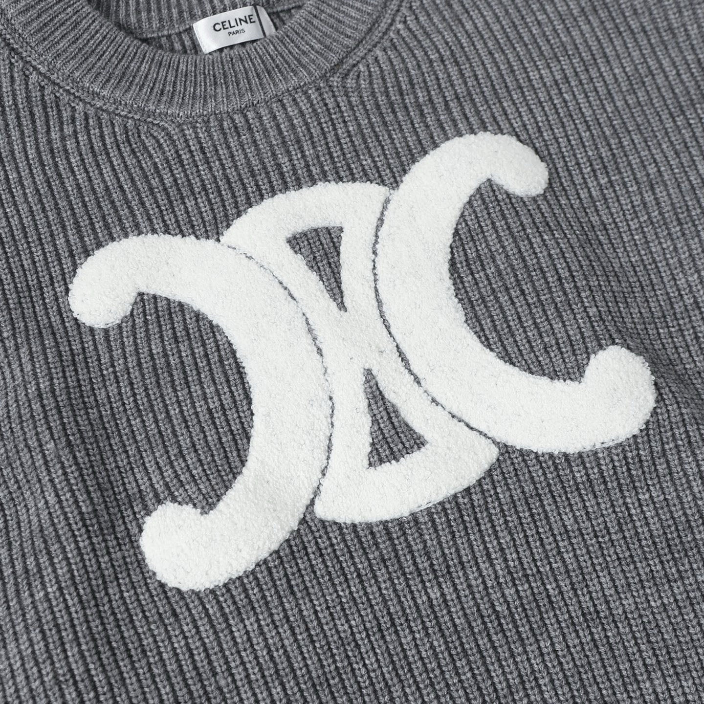 Celine Arc de Triomphe Logo Wool Sweater – 25FW