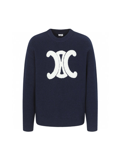 Celine Arc de Triomphe Logo Wool Sweater – 25FW
