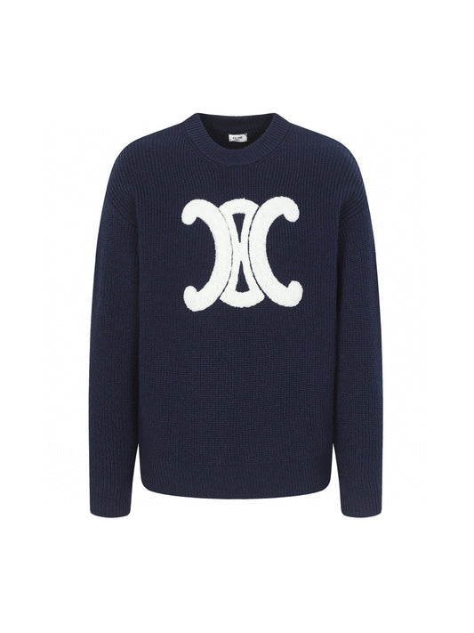 Celine Arc de Triomphe Logo Wool Sweater – 25FW