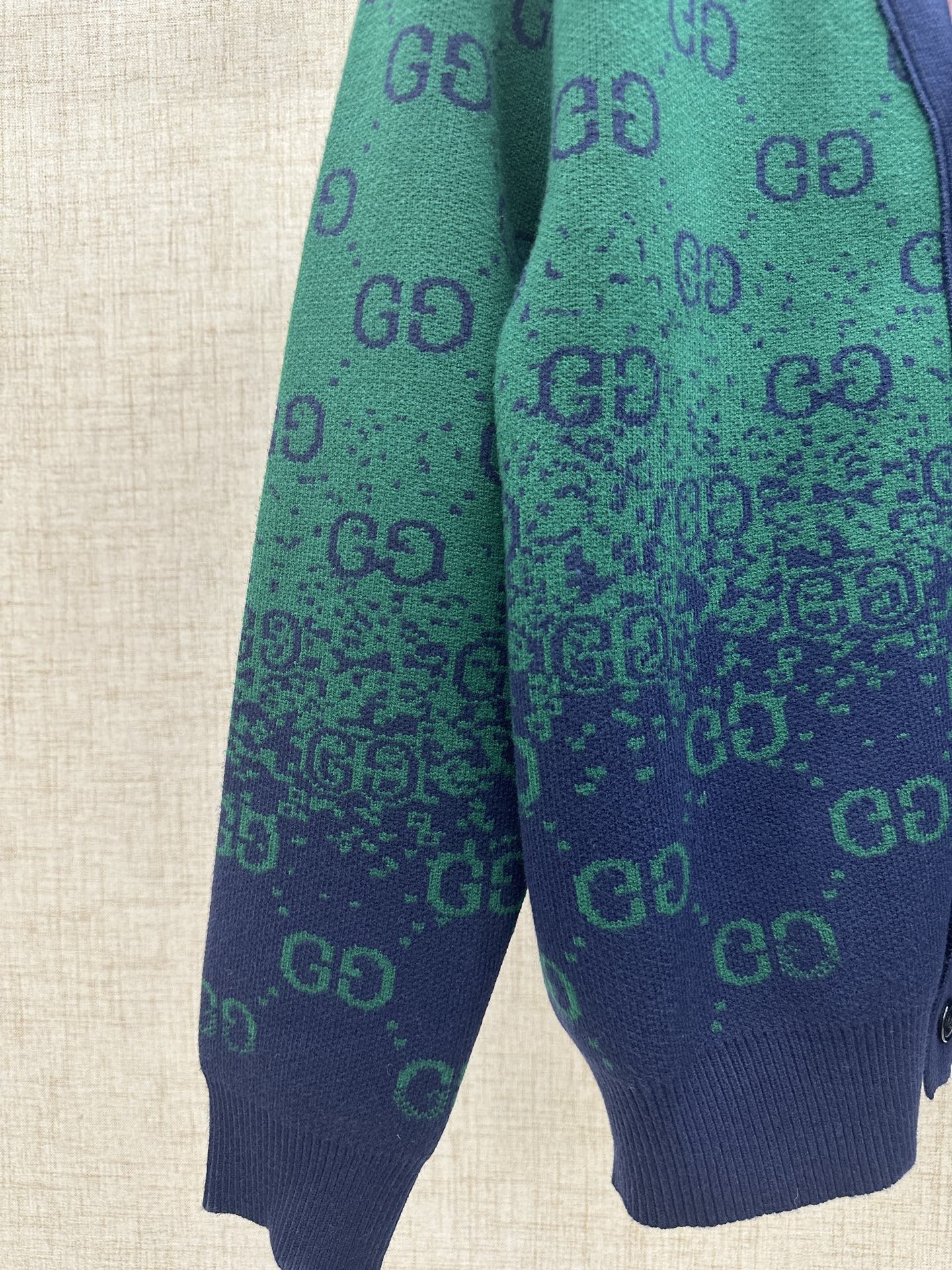 Gucci Gradient Double G Knit Cardigan