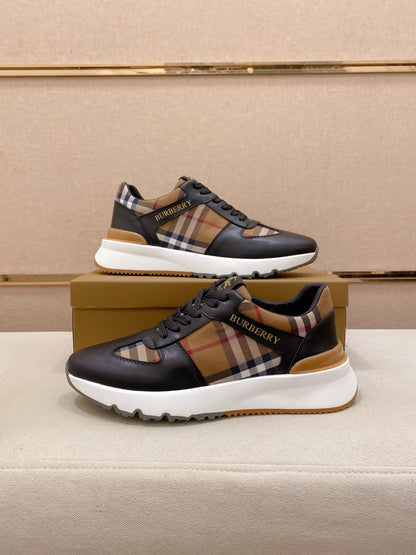 Burberry Italian Calfskin Leather Loafers