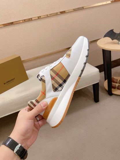Burberry Italian Calfskin Leather Loafers