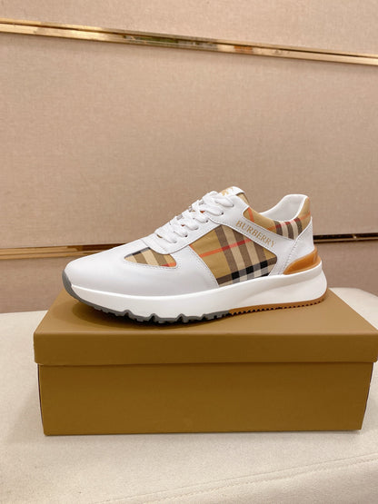 Burberry Italian Calfskin Leather Loafers