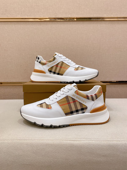 Burberry Italian Calfskin Leather Loafers