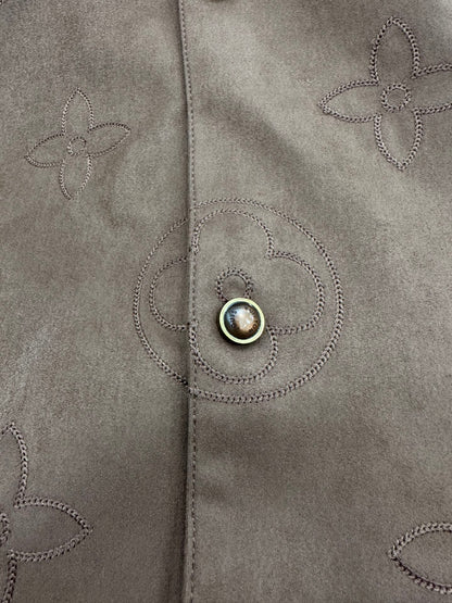Louis Vuitton Black Monogram Collared Jacket