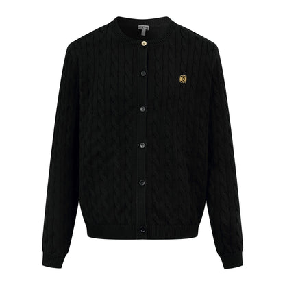 Loewe Anagram Embroidered Cotton Cardigan