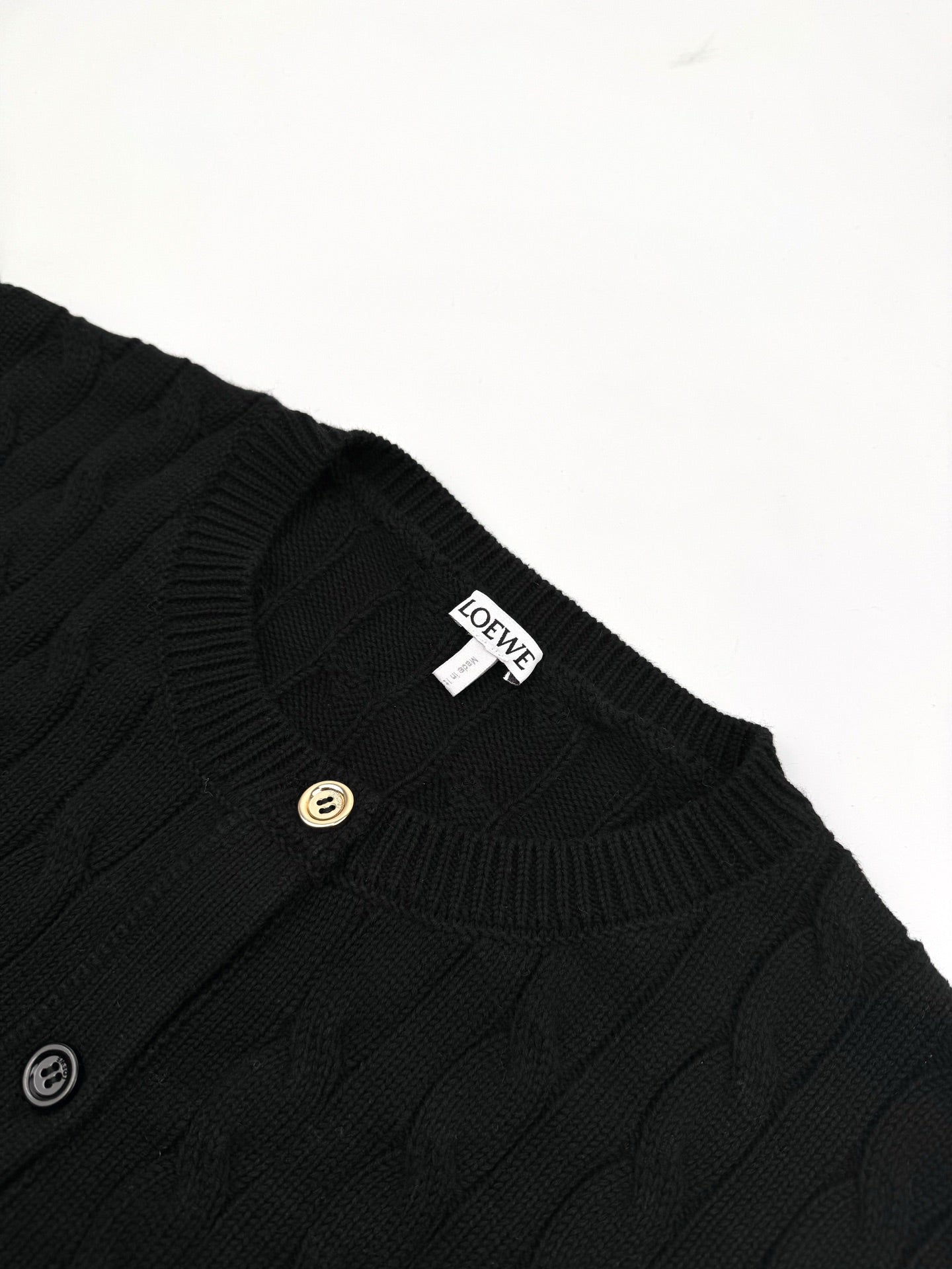 Loewe Anagram Embroidered Cotton Cardigan