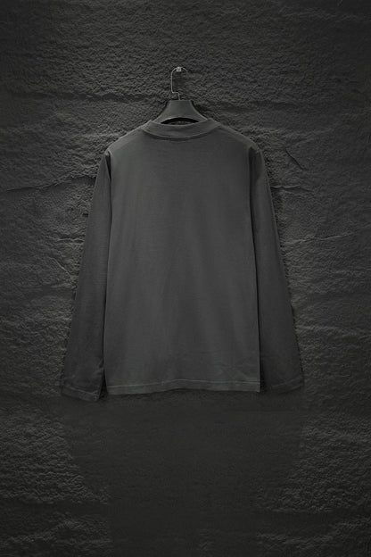 Prada Embroidered Oversize Long Sleeve T-Shirt