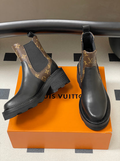 Louis Vuitton LV Beaubourg Chelsea Ankle Boots – 25FW