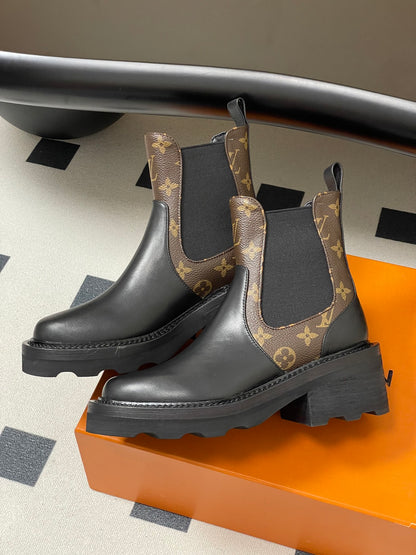 Louis Vuitton LV Beaubourg Chelsea Ankle Boots – 25FW