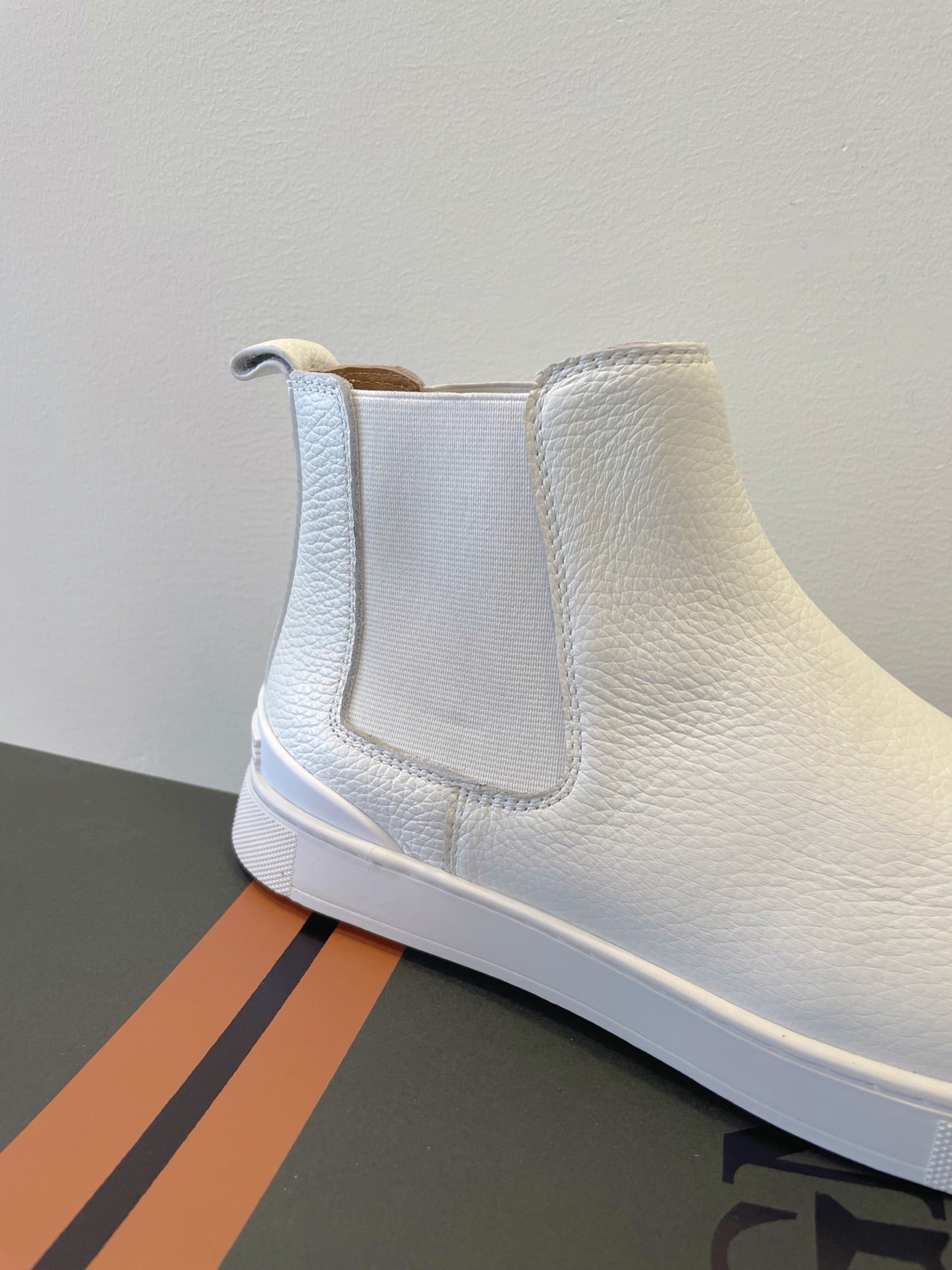 Zegna COUTURE Triple Stitch Leather Sneakers