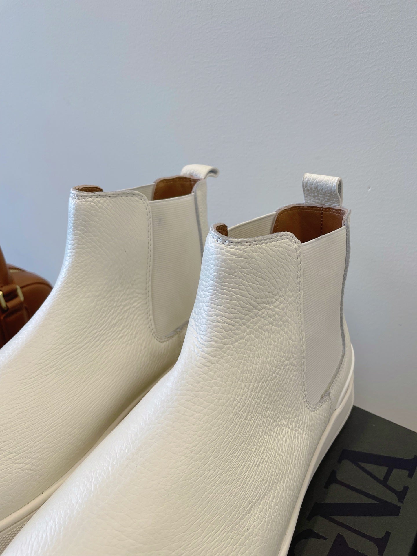 Zegna COUTURE Triple Stitch Leather Sneakers