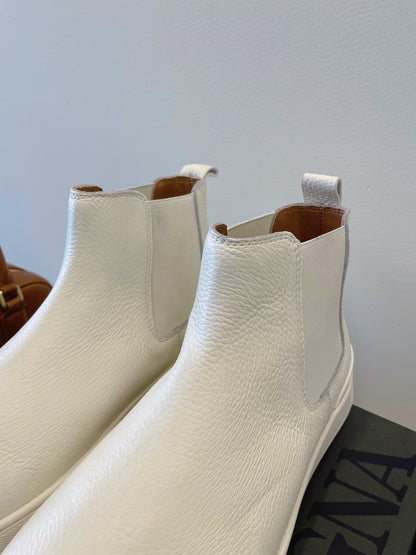 Zegna COUTURE Triple Stitch Leather Sneakers