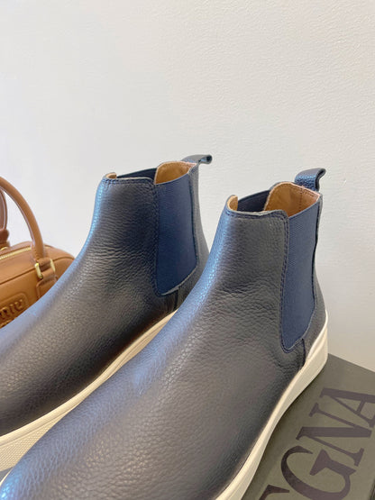 Zegna COUTURE Triple Stitch Leather Sneakers