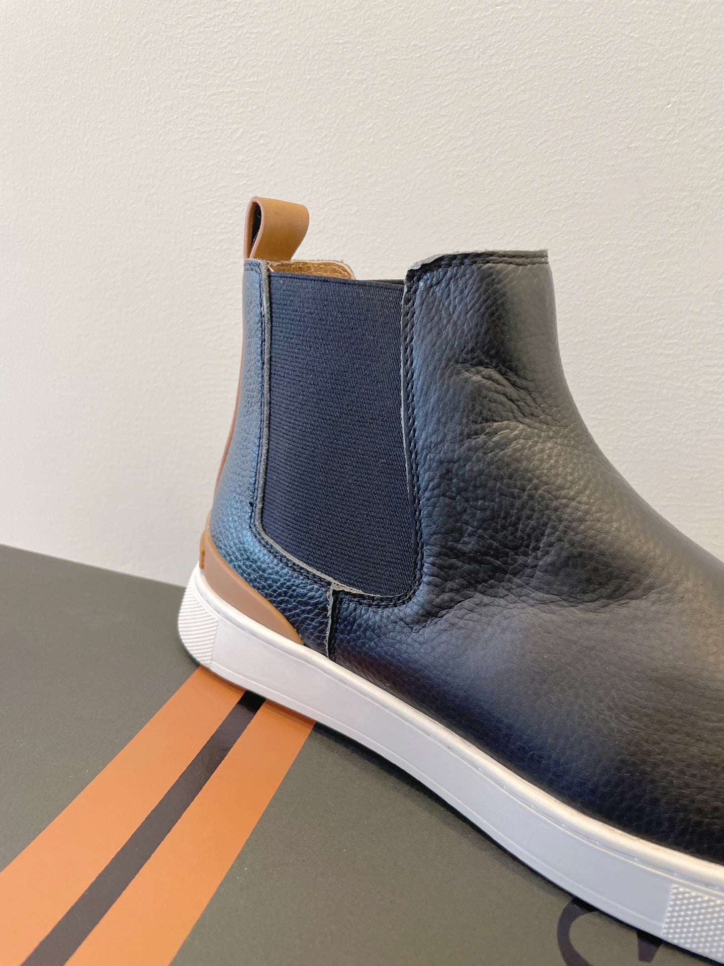 Zegna COUTURE Triple Stitch Leather Sneakers