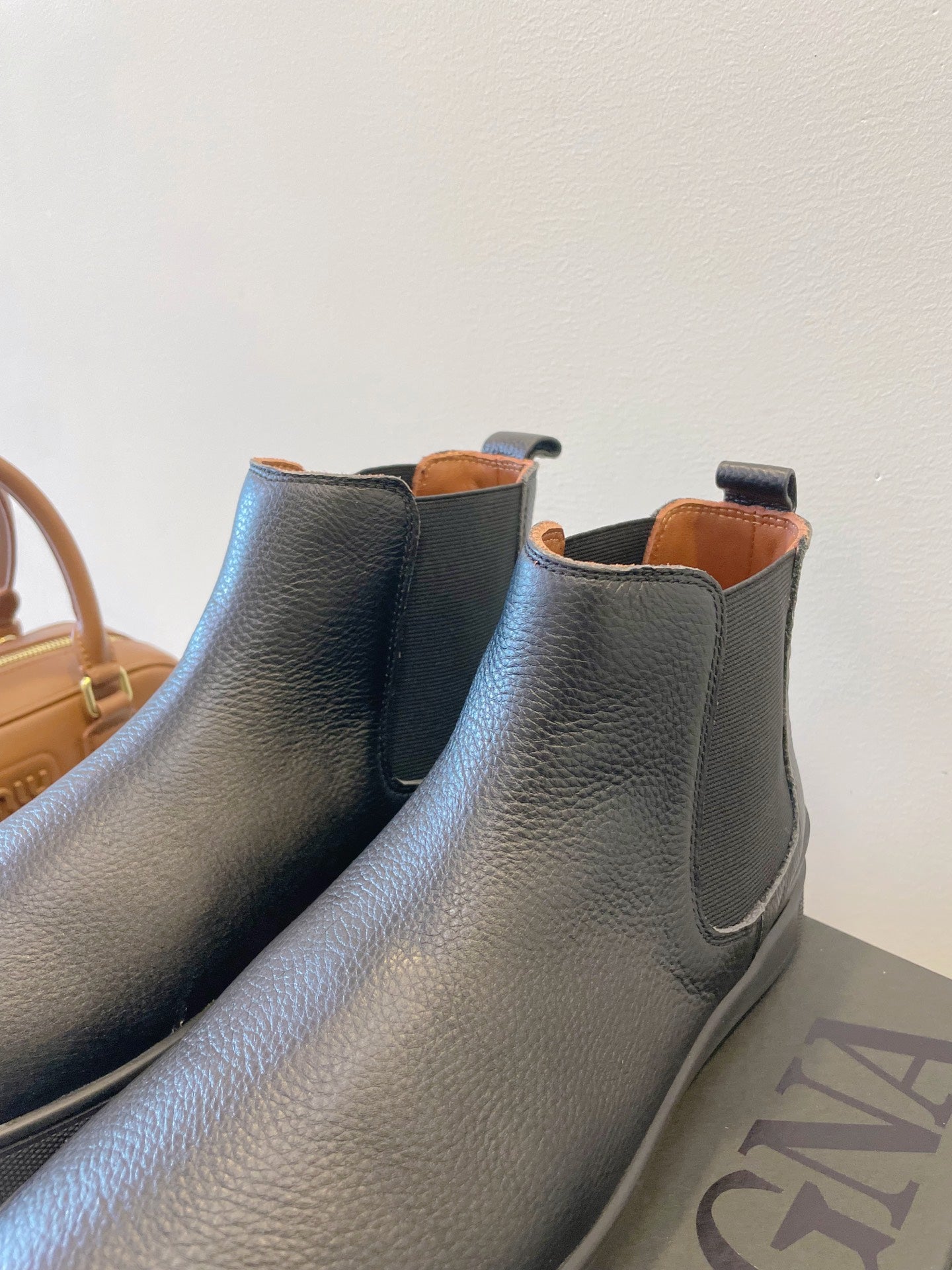 Zegna COUTURE Triple Stitch Leather Sneakers