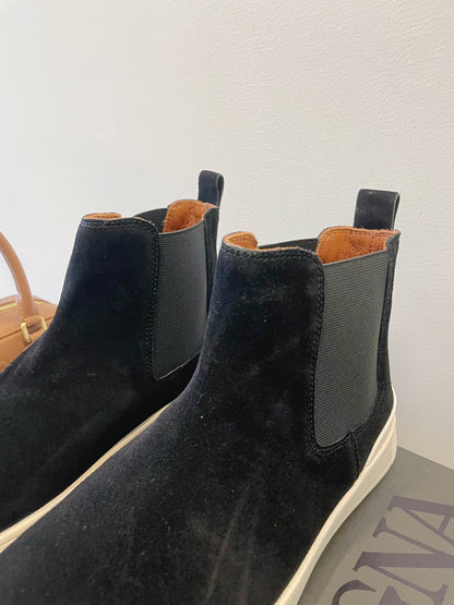 Zegna COUTURE Triple Stitch Leather Sneakers