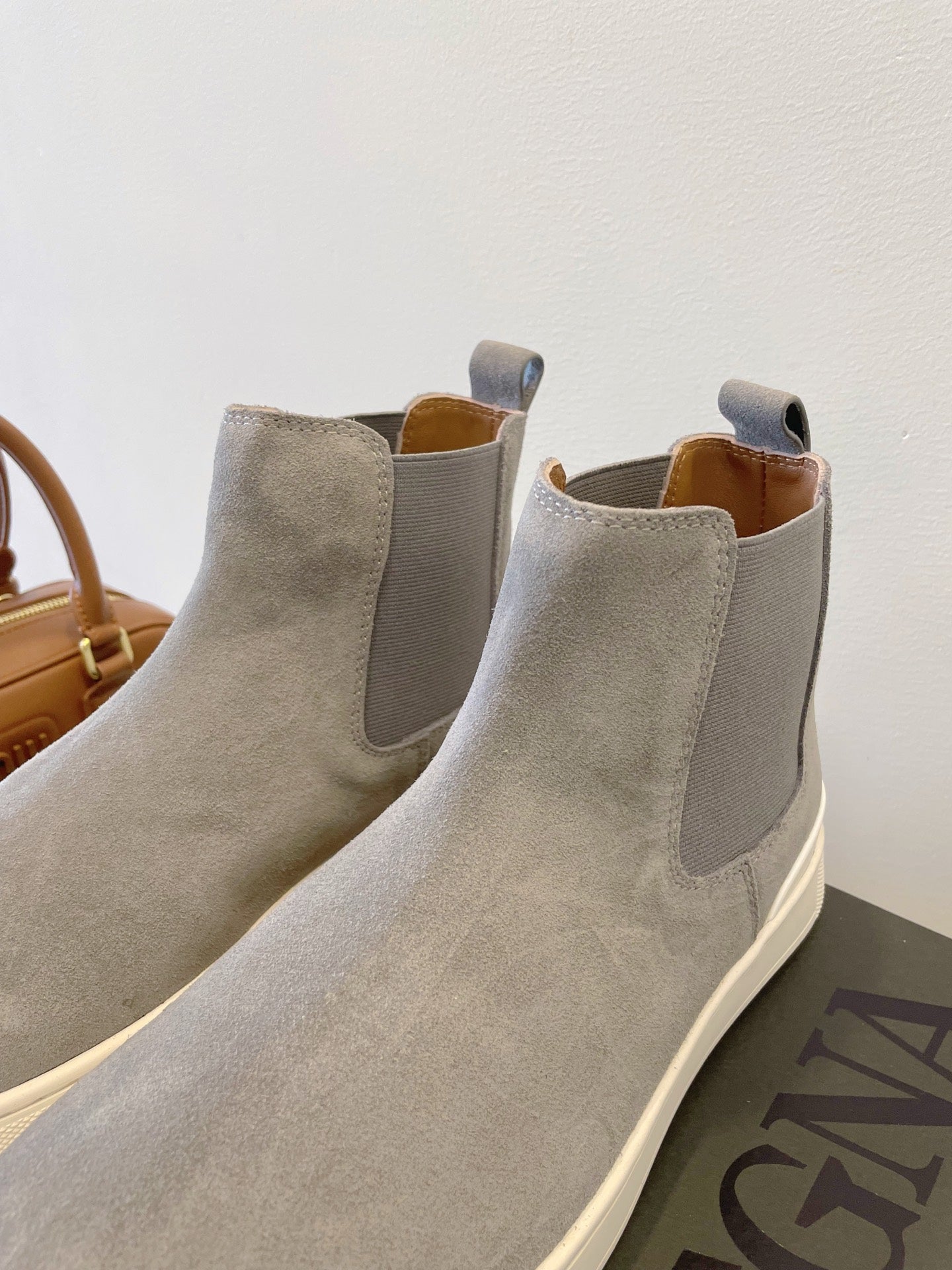 Zegna COUTURE Triple Stitch Leather Sneakers