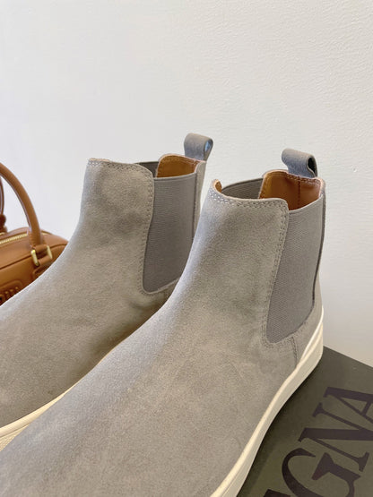 Zegna COUTURE Triple Stitch Leather Sneakers