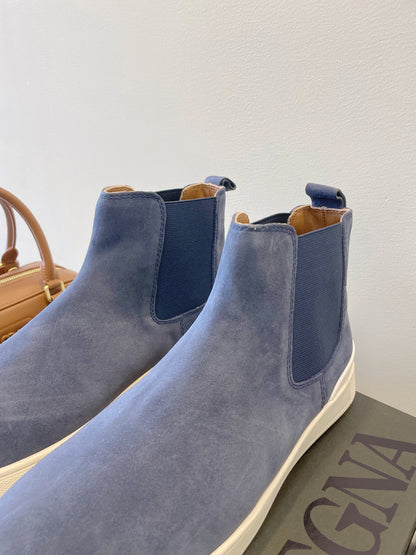 Zegna COUTURE Triple Stitch Leather Sneakers