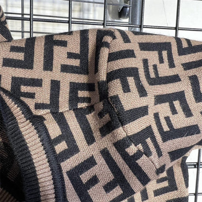 Fendi Double F Monogram Jacquard Knit Dress