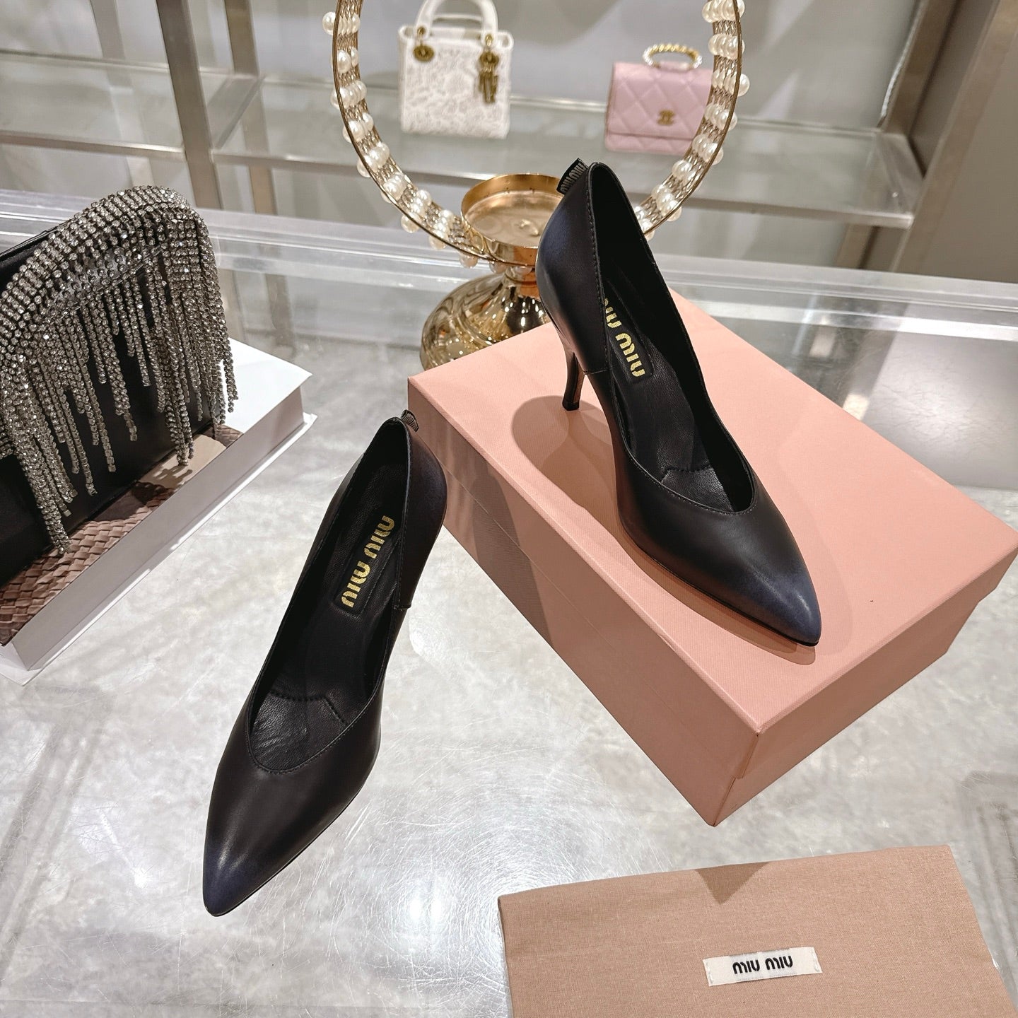 Miu Miu Pointed Toe Classic Pumps – Spring 2026 Collection