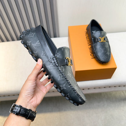 Louis Vuitton Pebbled Leather Driving Shoes