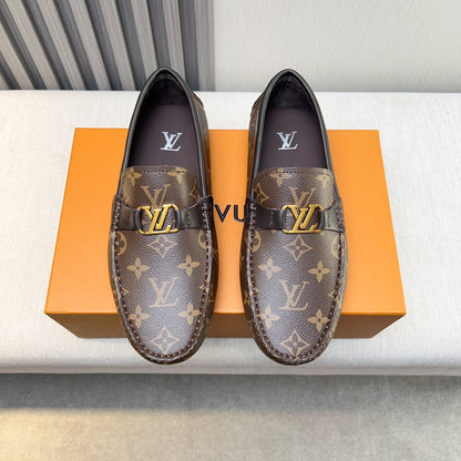 Louis Vuitton Pebbled Leather Driving Shoes